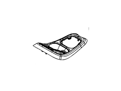 Jeep 6MW42XSAAA BEZEL Gear Shift Indicator