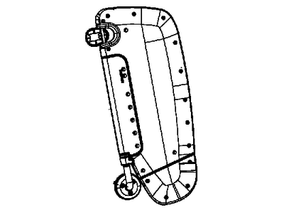 Mopar 6NX58BD1AA Visor Illuminated Right