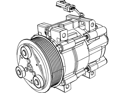 Ram 55111444AB COMPRESSOR Air Conditioning Complete