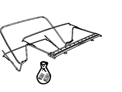 Jeep 68021702AA TAPE KIT Foam Used on item #8 Bow