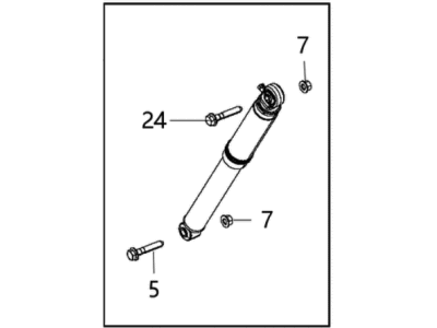 Mopar 68236645AA Shock Absorber Kit Suspension Rear