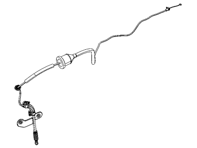 Dodge 68066472AC CABLE Automatic Transmission Manual Park Release