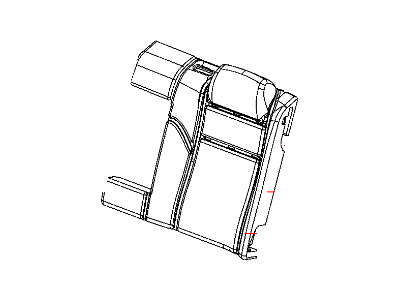 Dodge 1DD171Y3AA COVER Rear Seat Back 60 % Side