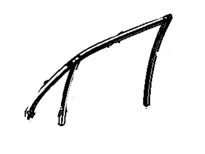Chrysler 68039968AG WEATHERSTRIP Door Glass Run with Glass Rear Door