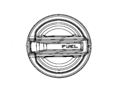 Mopar 68293170AC Door Fuel Fill 68293170AC Mopar Door Fuel Fill Illustration 1 of 1