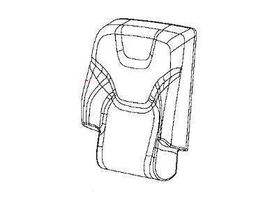 Mopar 5RA66DX9AC Cover Rear Seat Back Right Mopar 5RA66DX9AC Cover Rear Seat Back Right