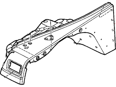 Mopar 5003950AD Panel Fender