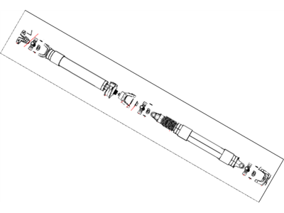 5146609AA Mopar Shaft Drive Rear, Rear Section Illustration 1 of 1