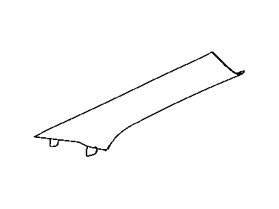 Jeep 1GG51HDAAA MOLDING A PILLAR