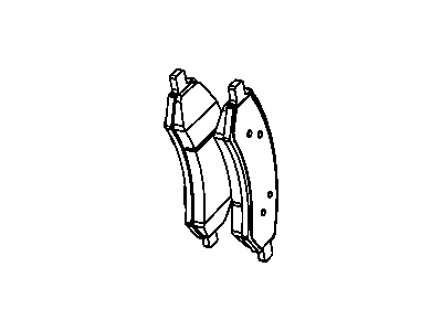 Dodge 5143350AC PAD KIT Front Disc Brake