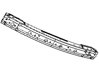 Mopar 5116281AB Reinforcement Rear Bumper Mopar 5116281AB Reinforcement Rear Bumper