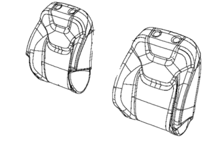 Jeep 6SS74CV5AB COVER Front Seat Back