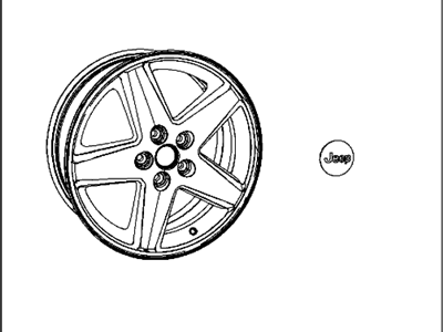 Mopar 82210160AB Wheel Kit Cast Aluminum Mopar 82210160AB Wheel Kit Cast Aluminum