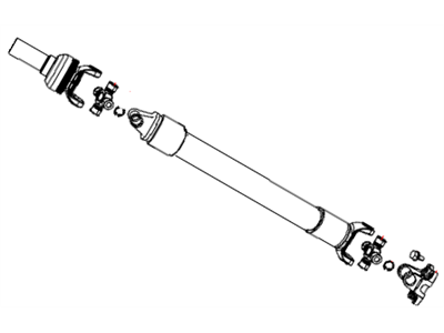 Mopar 52123162AA Shaft Drive Rear 1-Piece