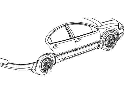 Dodge 4805639AF MOLDING Front Door