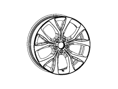 Chrysler 1WM50NTSAA WHEEL Aluminum