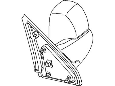 Dodge 55077445AM MIRROR Outside Rearview