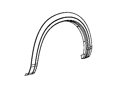 Ram 1TD44TZZAB MOLDING Wheel Opening Flare Rear