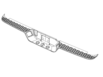 Ram 68316596AA STEP PAD Rear Bumper