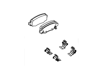 Jeep 2AMV4634AA PAD KIT Rear Disc Brake