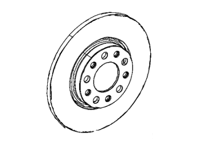 Jeep 2AMV8043AA ROTOR Brake Rear