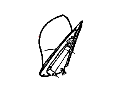 Chrysler 4724657AD MIRROR Outside Rearview Electric Foldaway