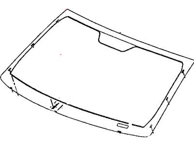 Jeep 68272883AC WINDSHIELD