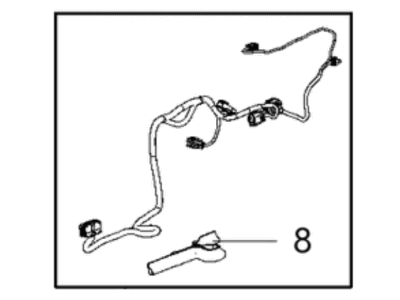 Jeep 68299332AE WIRING Front Door Right