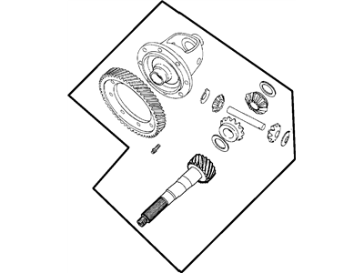Dodge 4800031AA DIFFERENTIAL Transaxle