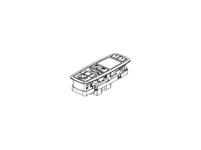 Ram 68212783AB SWITCH AND BEZEL Front Door