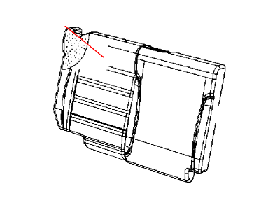 Mopar 5MH84DW1AA Cover Rear Seat Back Right 5MH84DW1AA Mopar Cover Rear Seat Back Right Illustration 1 of 1