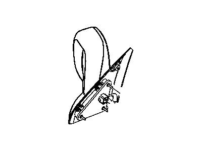 Dodge 55077924AC MIRROR Outside Rearview Power