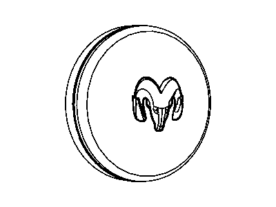 Ram 68081010AA CAP Wheel Center