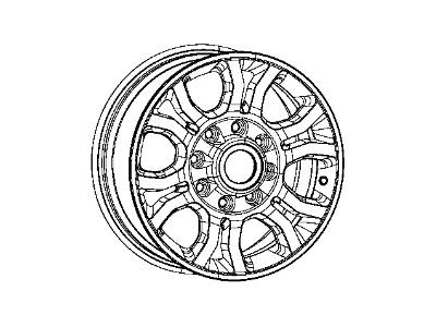 Ram 1UD29XZAAA WHEEL Aluminum