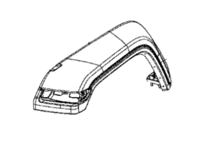Jeep 6XQ52RXFAB MOLDING Wheel Flare Front Fender