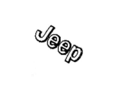 Jeep 68317239AA NAMEPLATE Jeep Hood