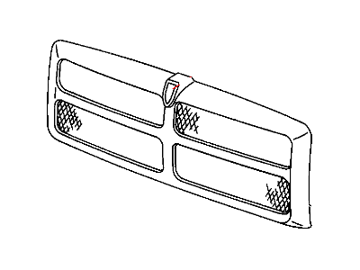 Mopar 5EZ51RR4 Grille, Radiator