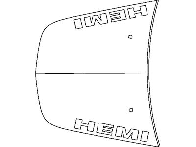 Dodge 68045029AA DECAL Hemi Hood