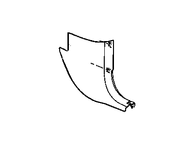 Jeep 1CL27ZJ3AB PANEL Cowl Side Trim