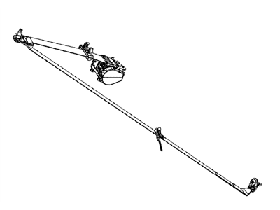 Dodge 1AN05XDVAB SEAT BELT 1st Rear Outer