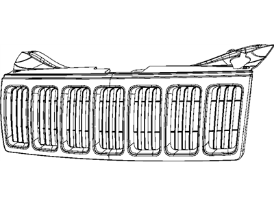 Jeep 55157458AA GRILLE Radiator Includes: Sight Shield