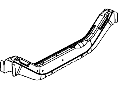 Mopar 5076459AD Crossmember Radiator 5076459AD Mopar Crossmember Radiator Illustration 1 of 1