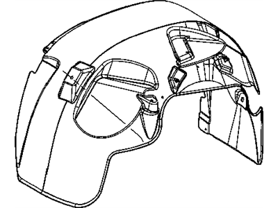 Dodge 55077712AE LINER Front Fender