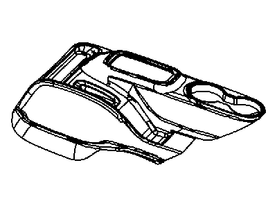 Jeep 1PU22DX9AA BASE Floor Console