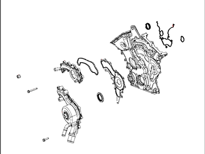 Mopar 4893188AC Cover Chain Case 4893188AC Mopar Cover Chain Case Illustration 1 of 1