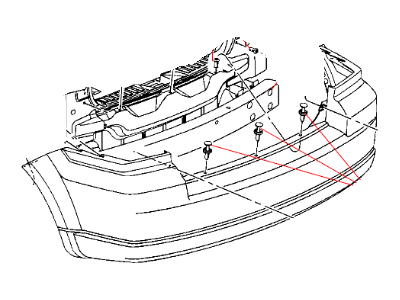 Dodge 1AM25TZZAD FASCIA Rear Primed Includes Item 10