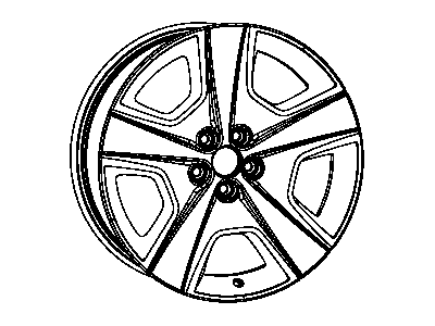 Dodge 1UW00DX8AA WHEEL Aluminum