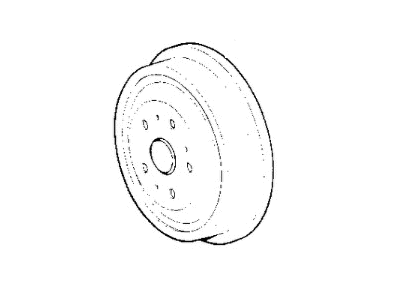 Mopar V5027502AA Drum, Rear Brake