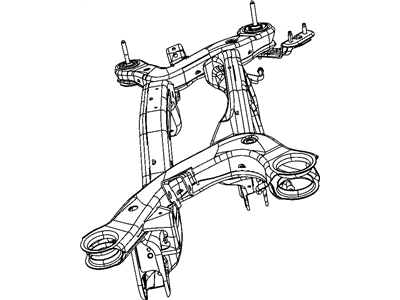Dodge 5151023AB CROSSMEMBER Rear Suspension