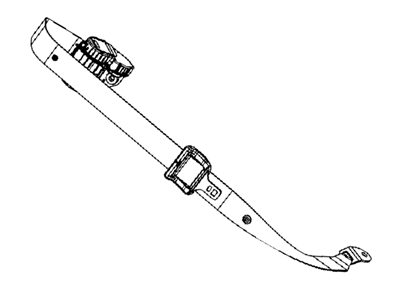 Mopar 1AN15GT5AD Seat Belt Rear Center Shoulder 1AN15GT5AD Mopar Seat Belt Rear Center Shoulder Illustration 1 of 1
